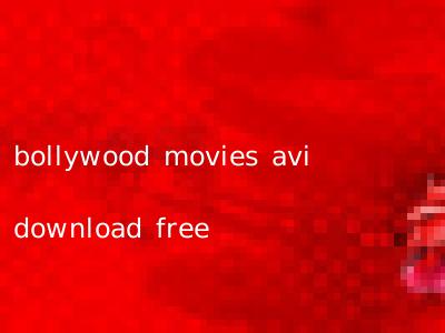 bollywood movies avi download free