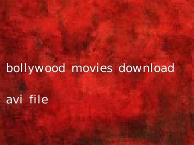 bollywood movies download avi file