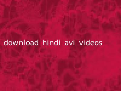 download hindi avi videos