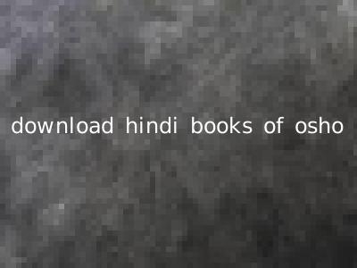download hindi books of osho