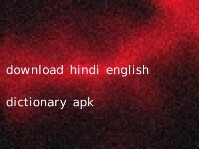 download hindi english dictionary apk