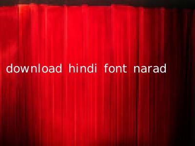 download hindi font narad