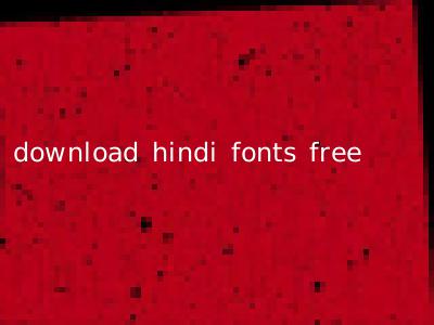 download hindi fonts free