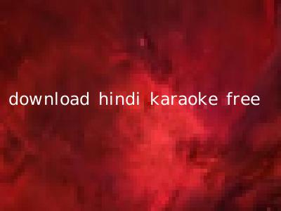 download hindi karaoke free