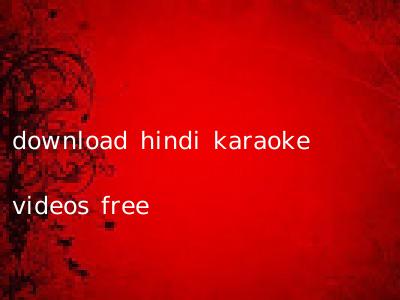 download hindi karaoke videos free