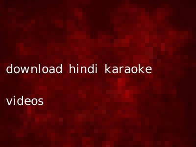 download hindi karaoke videos