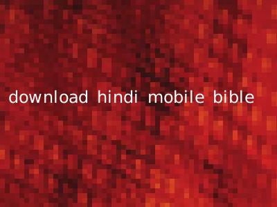 download hindi mobile bible