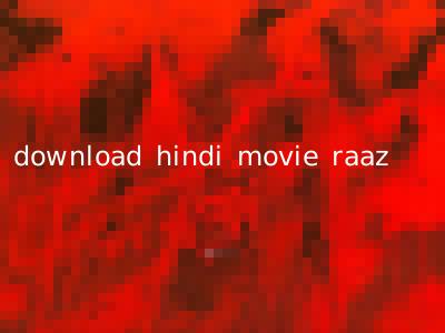 download hindi movie raaz