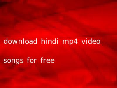 download hindi mp4 video songs for free