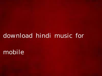 download hindi music for mobile
