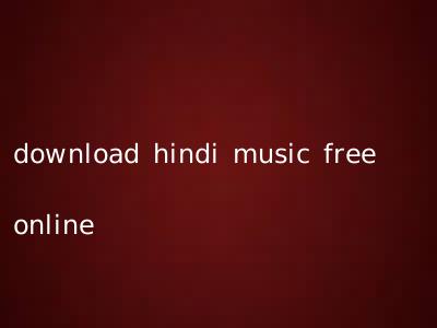 download hindi music free online