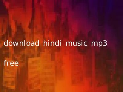download hindi music mp3 free