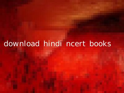 download hindi ncert books