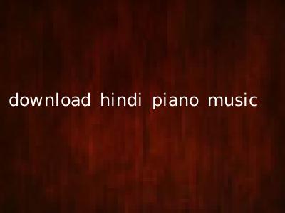 download hindi piano music