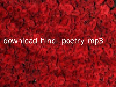 download hindi poetry mp3