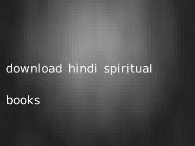 download hindi spiritual books
