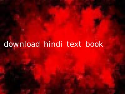 download hindi text book