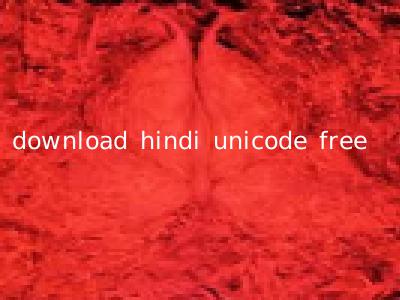 download hindi unicode free