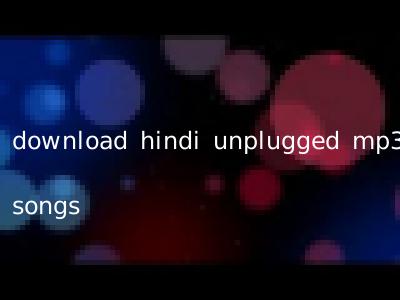 download hindi unplugged mp3 songs
