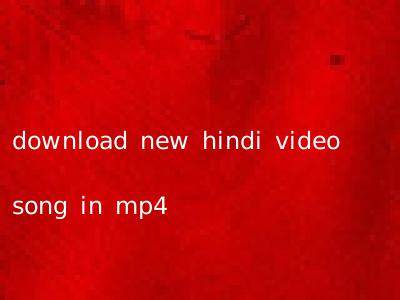 download new hindi video song in mp4