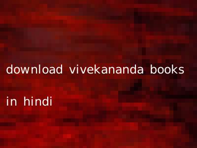 download vivekananda books in hindi