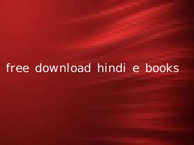 free download hindi e books
