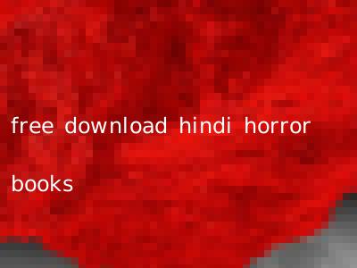 free download hindi horror books