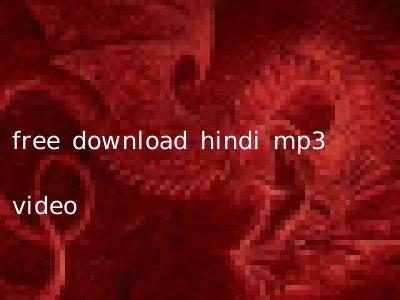 free download hindi mp3 video