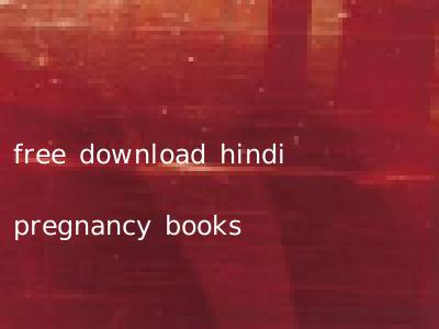 free download hindi pregnancy books