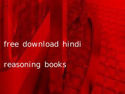 free download hindi reasoning books