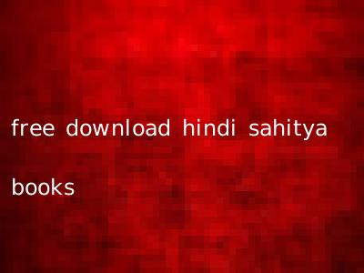 free download hindi sahitya books