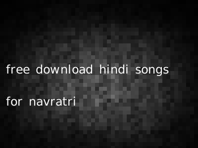 free download hindi songs for navratri