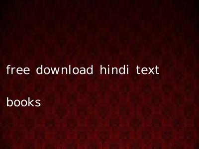free download hindi text books