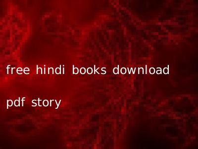 free hindi books download pdf story