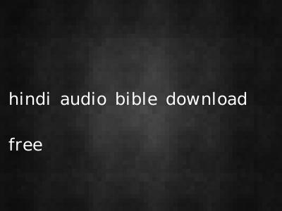 hindi audio bible download free