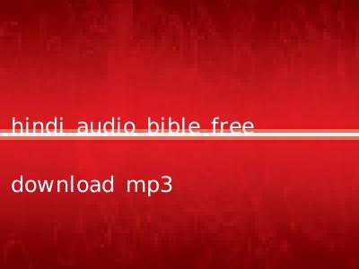 hindi audio bible free download mp3