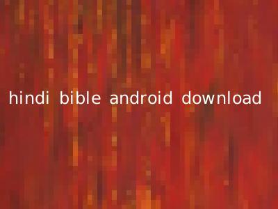 hindi bible android download
