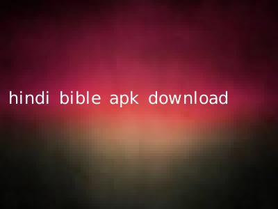 hindi bible apk download