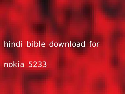 hindi bible download for nokia 5233