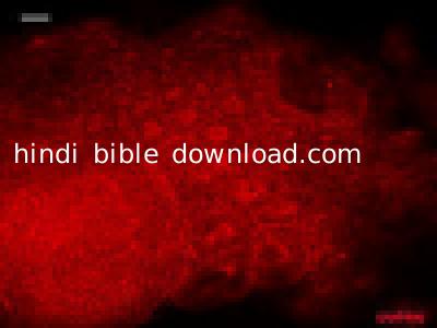 hindi bible download.com