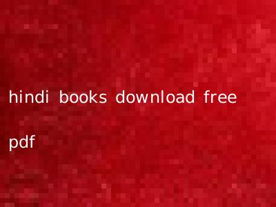 hindi books download free pdf