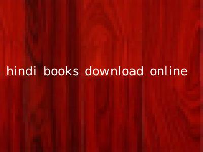 hindi books download online