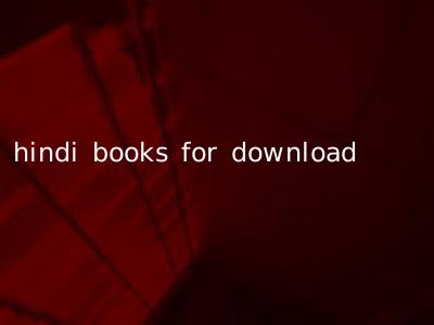 hindi books for download
