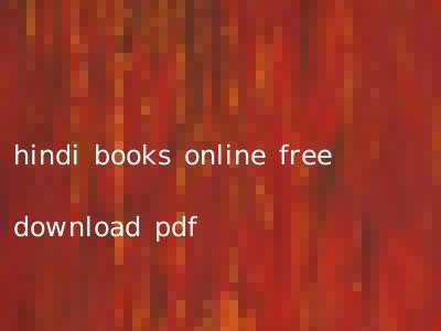 hindi books online free download pdf