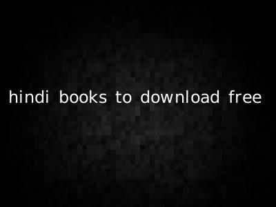 hindi books to download free