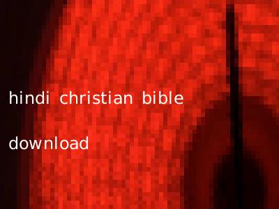 hindi christian bible download