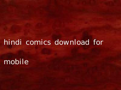 hindi comics download for mobile