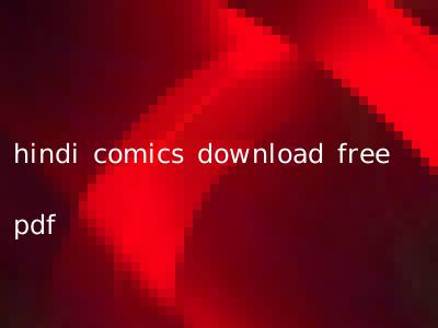 hindi comics download free pdf
