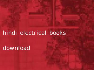 hindi electrical books download