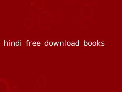hindi free download books